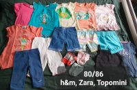 Sommerpaket kurze Sachen Mädchen H und M, Zara, Topomini 80/86 Thüringen - Erfurt Vorschau