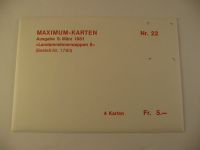 4 Liechtenstein Maximumkarten 1981, Nr.22, Landammännerwappen II Bayern - Bamberg Vorschau