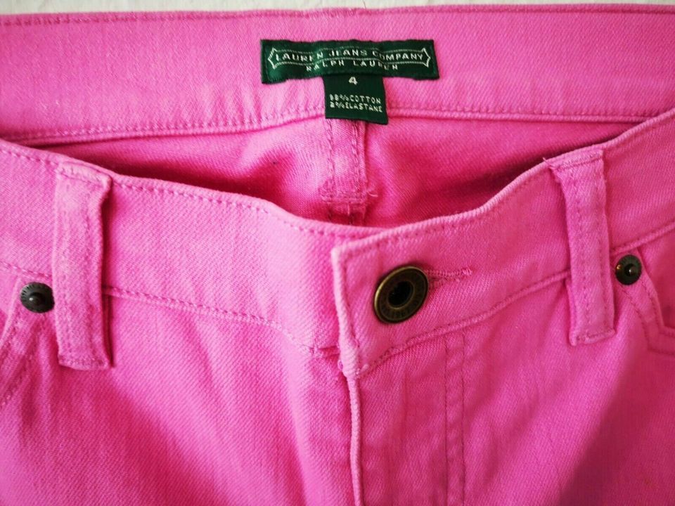 SKINNY Jeans Stoffhose Sommer RALPH LAUREN 4 XS 34 pink HOSE NEU in Berlin