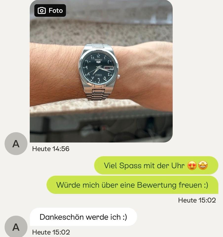 Seiko Arabic Dial snk063j5 black 34mm in Baden Wurttemberg Freiburg im Breisgau kleinanzeigen