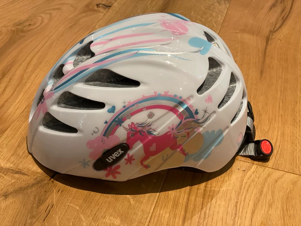 Uvex Kid 1 Fahrradhelm Kinder variabel einstellbar Motiv Einhorn in Bekond