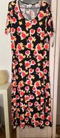 VA Via Milano Maxi Kleid Schwarz geblümt 42 neu Bayern - Landshut Vorschau