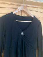 Schwarzes Langarmshirt mit Strassapplikation Bayern - Penzberg Vorschau