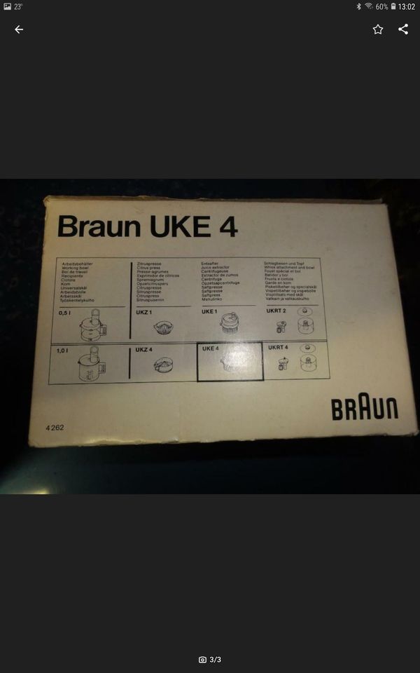 Braun UKE 4 Entsafter in Dipperz