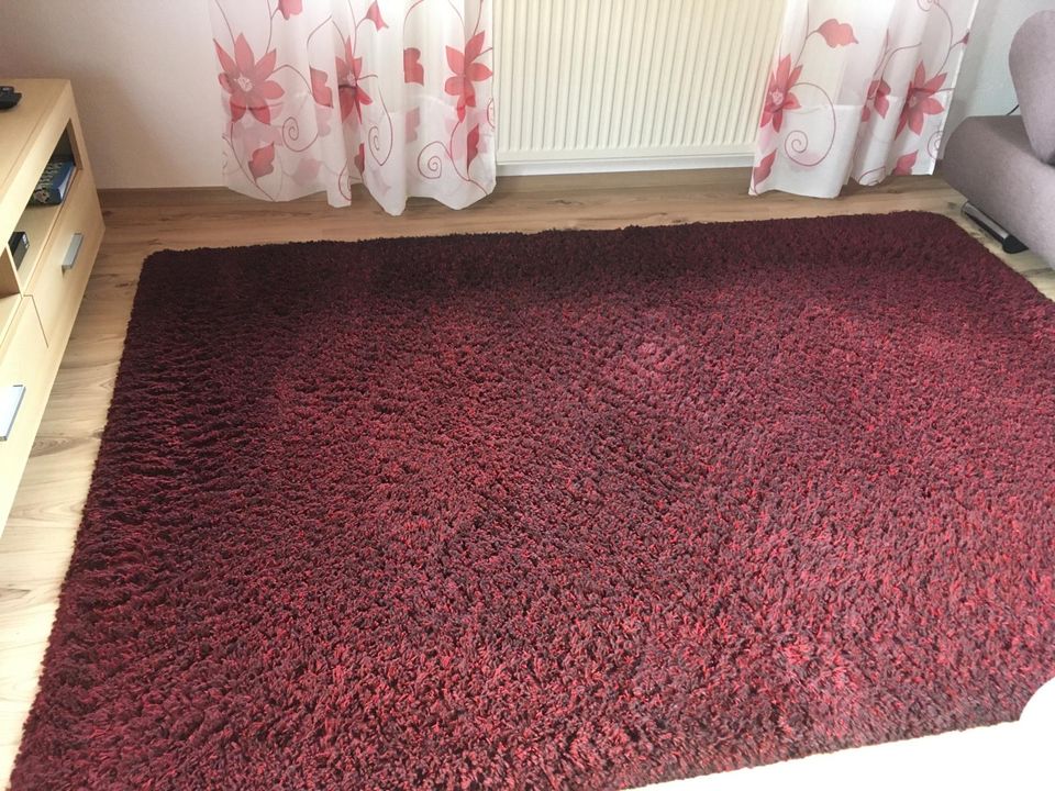 Teppich rot Hochflor in Böbrach