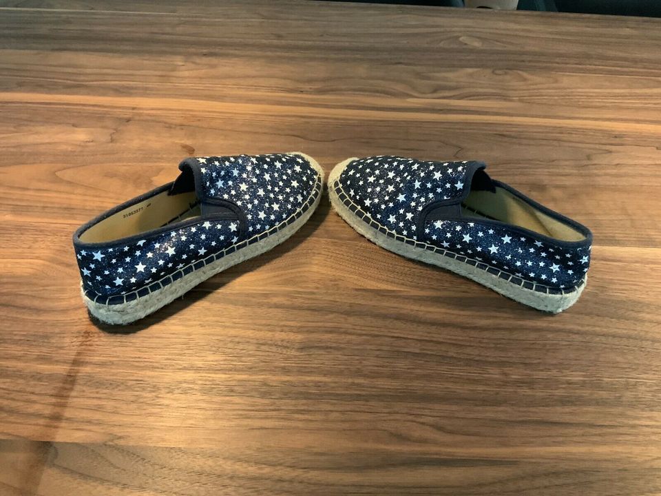 Chillegs Espadrilles Schuhe Damen Gr. 40 blau Sterne Glitzer in Staufen im Breisgau