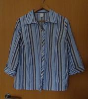 Sommer-Bluse, gestreift, leicht+luftig, 3/4 - Arm, Gr. 44 Brandenburg - Templin Vorschau