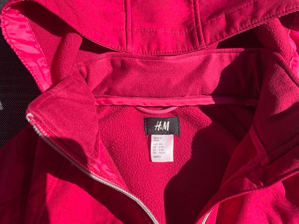 H&M Mädchen Gemusterte Windiacke pink Gr.104 in Füssen