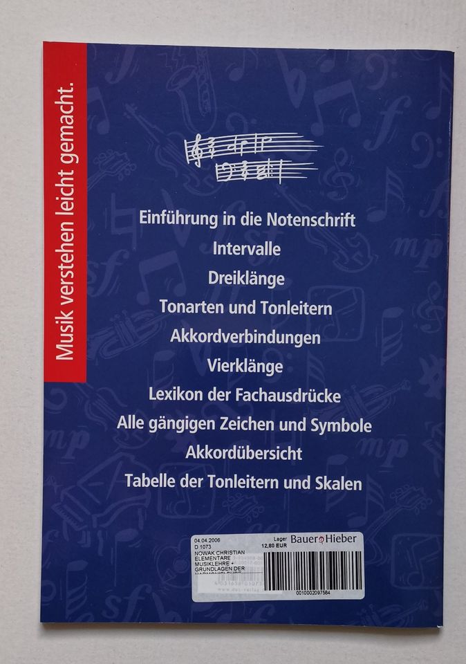 Elementare Musiklehre und Grundlagen der Harmonielehre in Trier