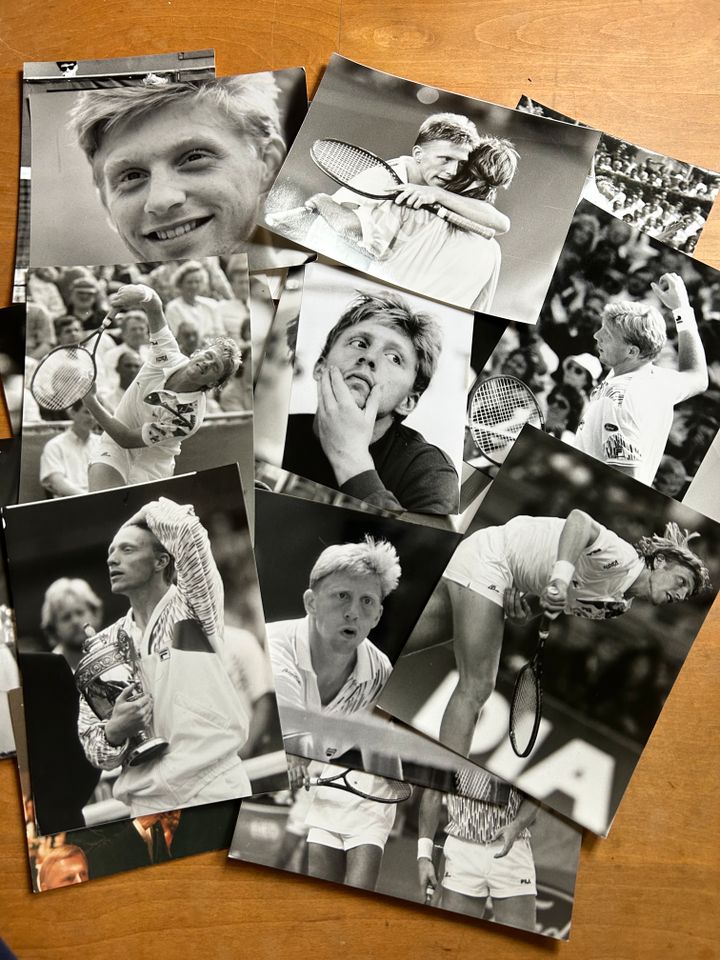 100 Fotos / Profifotos von Boris Becker 80er & 90er s/w Tennis in Berlin