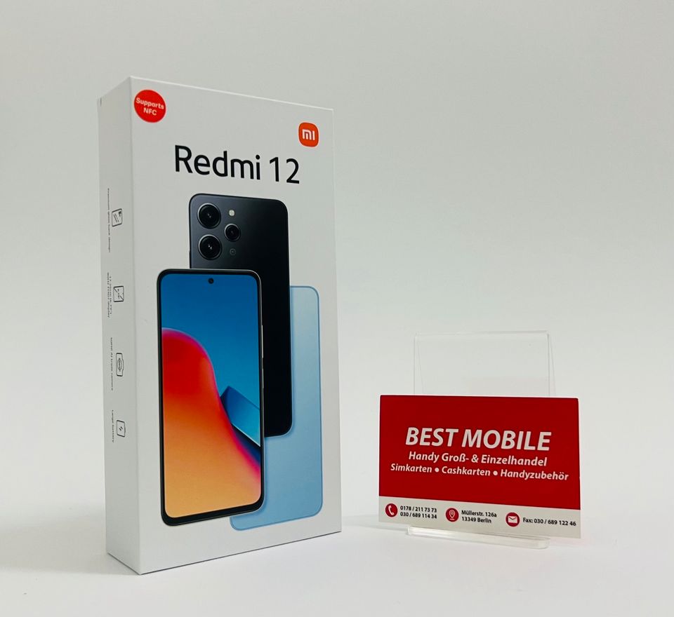 Xiaomi Redmi 12 Sky Blue (256GB) 8GB RAM | VERSIEGELT+RECHNUNG! in Berlin