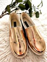 Slip-On Sneaker in Metallic-Gold  Bayern - Simbach Vorschau
