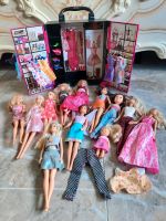 Mattel Barbie Kleiderschrank und 12 Barbie-Puppen, Barbies Baden-Württemberg - Frickingen Vorschau