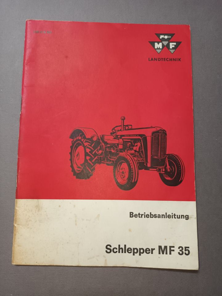 Schlepper MF 35 Betriebs- und Anbauanleitung, Preisliste 1961/2.. in Bornhöved