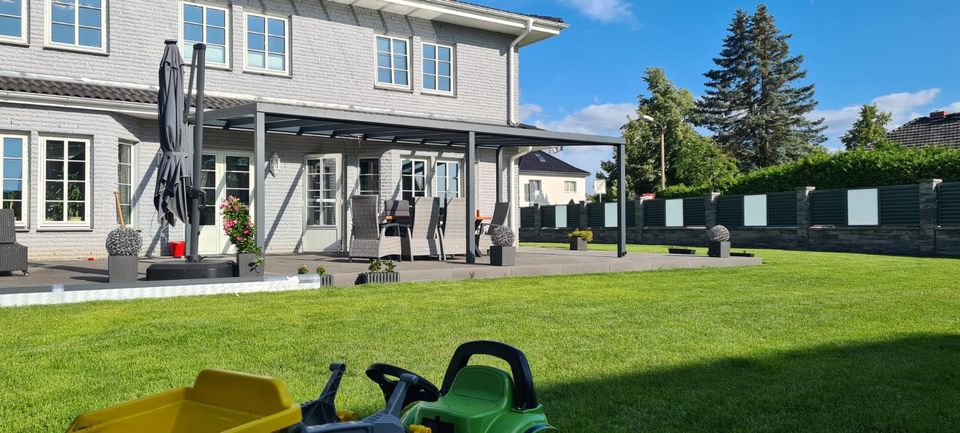 Alu- Terrassenüberdachung 6x4 m mit Glas Aktion in Flammersfeld