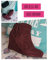 Edle Stiefelette Samt Velour aus Miami Gr.40,5 Leipzig - Burghausen-Rückmarsdorf Vorschau