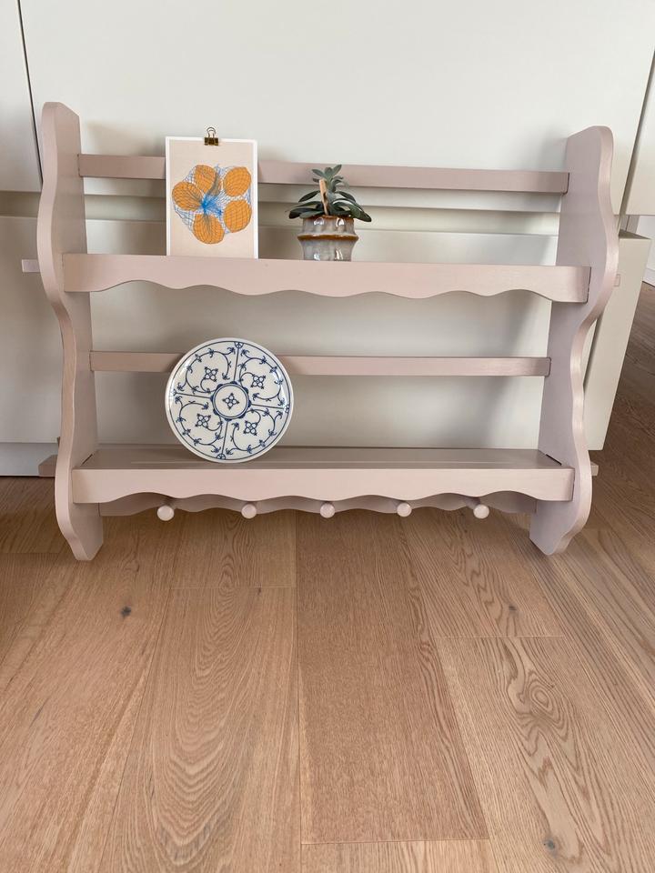 Vintage Tellerregal Wunschfarbe Wand Regal Küche Kinderzimmer ☀️ in Nettetal