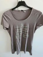 Damen T-Shirt grau-braun Tom Tailor | Größe S Hessen - Rüsselsheim Vorschau