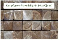 Fichten Kantpfosten kdi grün – 90x90 [mm], Zaunpfosten, Kantholz Nordrhein-Westfalen - Finnentrop Vorschau
