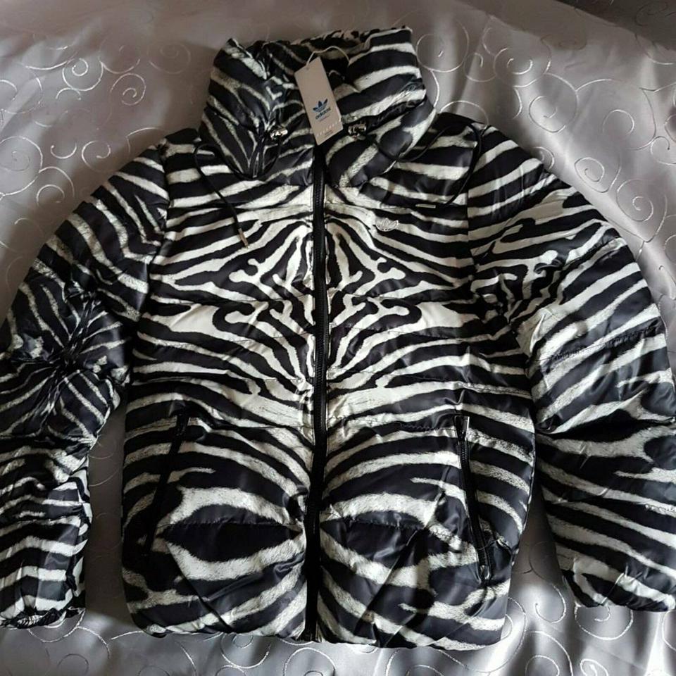 Adidas Originals Zebra Damen Jacke Winterjacke M gestreift Leo
