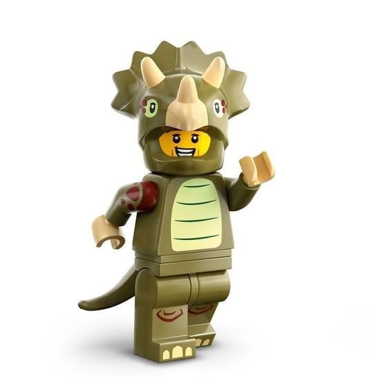 Lego Minifiguren Serie 25 - 08 - Triceratops-Fan in Much