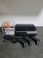 Playstation 3 mit 3 Controllern 11 Spielen und Kabeln Leipzig - Großzschocher Vorschau