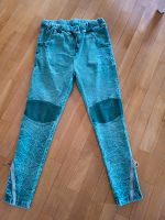 Jeggings Gr.42/44 Türkis Glitzer Gummibund Schleswig-Holstein - Itzstedt Vorschau