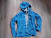 Strick-Jacke Kapuzen-Pullover Strick-Pullover blau M 38 / 40 Niedersachsen - Ankum Vorschau