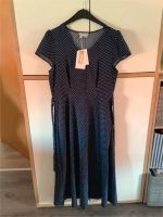 dunkelblaues Maxi Kleid Polka Dots USHA in L 40-42 Neu 130cm lang Niedersachsen - Stadthagen Vorschau