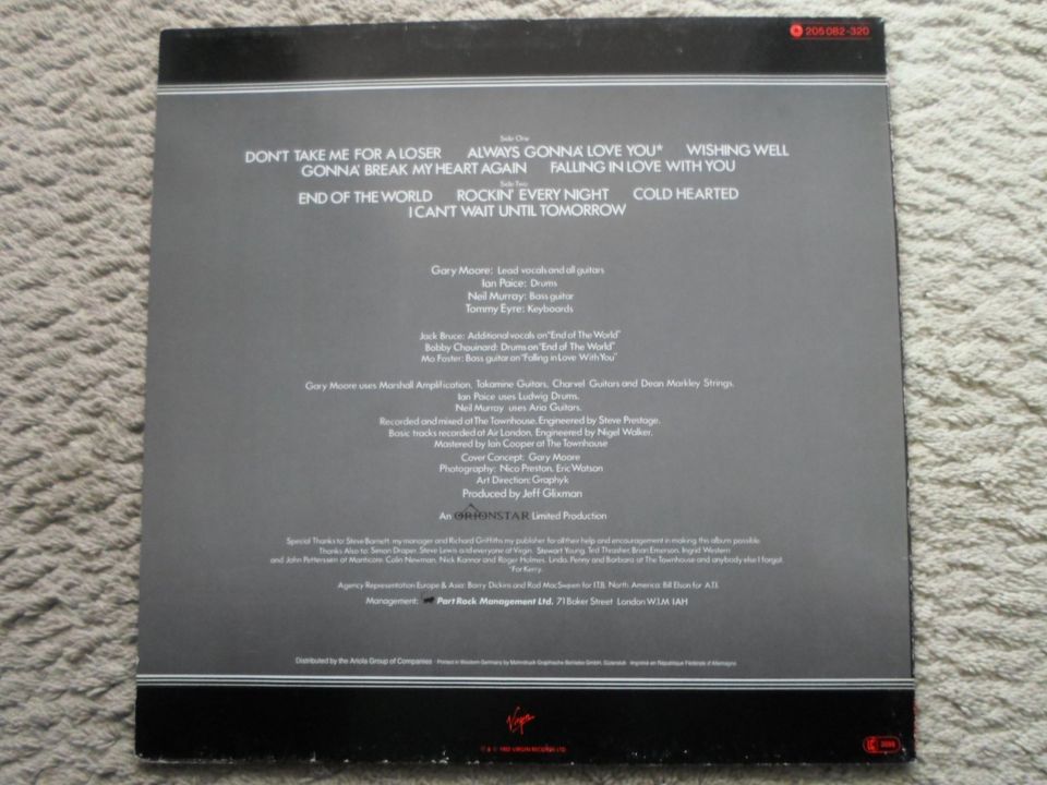 LP Vinyl Schallplatten Konvolut Rock - Gary Moore - in Berlin