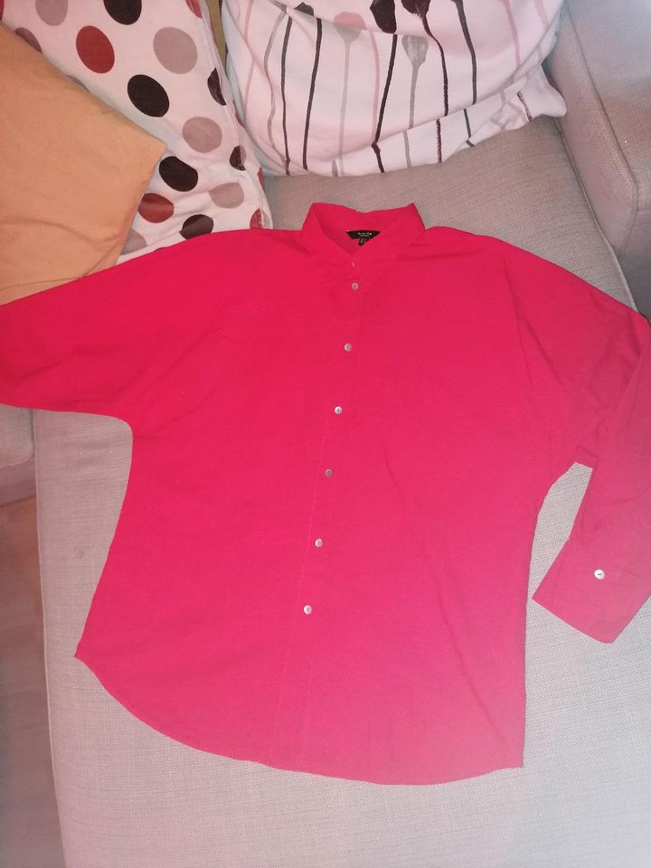 Massimo Dutti Oversize-Bluse M rot Baumwolle in Bremen