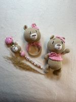 Amigurumi◆Bär◆Personalisierte Schnullerkette◆Rassel◆Geschenk Nordrhein-Westfalen - Niederzier Vorschau