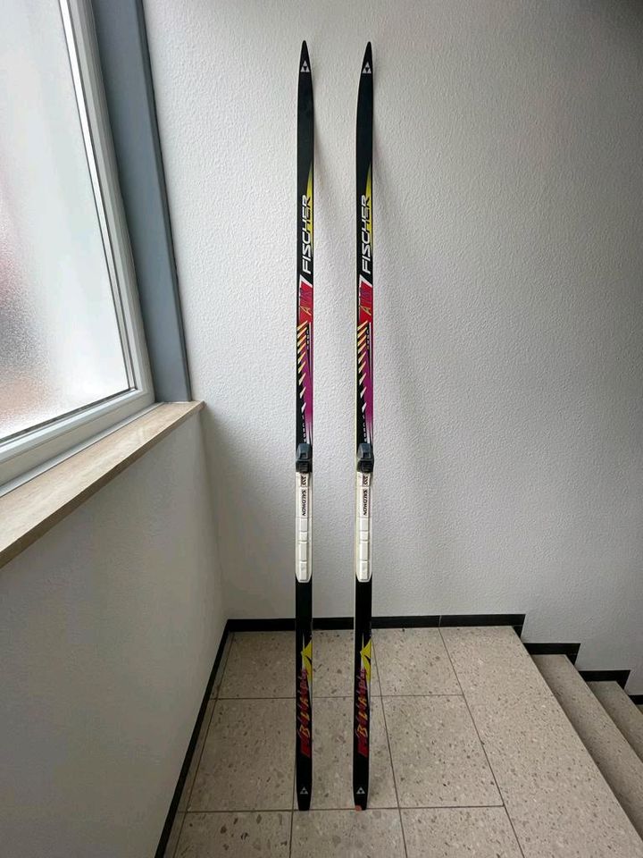 Fischer Langlaufski, Salomon Bindung 210 cm Langlauf Ski in Poppenhausen