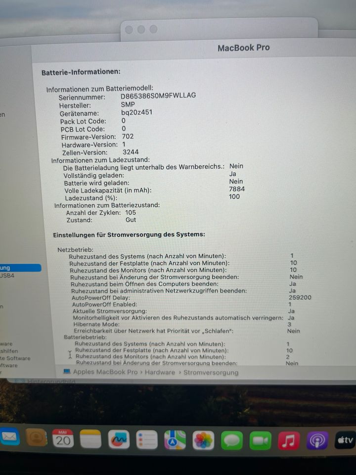 MacBook Pro Mid 2015 15,4“, i7 , 16GB , 256GB, Sonoma 14.5 in Nürnberg (Mittelfr)