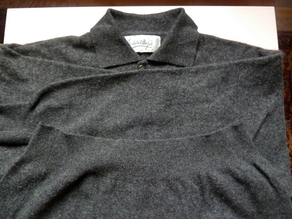 Herren-Pullover, reine Wolle, dunkelgrau, Gr. L, Made in Italien in Neuss