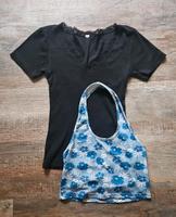 Spitzen T Shirt und Top blau Blumenkästen Gr. 34 Hessen - Edertal Vorschau