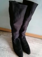 Stiefel Wildleder Schwarz Gr. 38 s.gt.Zstd. Hessen - Viernheim Vorschau