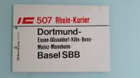 Zuglaufschild, IC 507, Rhein-Kurier, Dortmund-Basel SBB, Blech Hessen - Taunusstein Vorschau