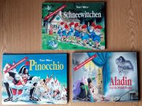 3 Aufklappbilderbücher / Schneewittchen / Pinocchio / Aladin Hessen - Amöneburg Vorschau