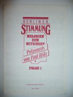 Noten Potpourri "Berliner Stimmung Folge 1" Klavier/Akkordeon Baden-Württemberg - Ditzingen Vorschau