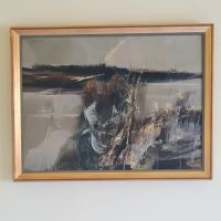 Gemälde Ölgemälde L. Zombori Flußlandschaft in Öl auf Leinwand Rheinland-Pfalz - Schifferstadt Vorschau