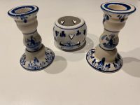 3 x Set Porzellan Kerzenständer Holland Windmühle blau Vintage Sachsen - Großhartmannsdorf Vorschau