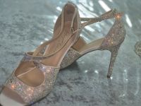 high heels Silber glitzer strass gr 42 neu Hochzeit Schuhe Frankfurt am Main - Dornbusch Vorschau