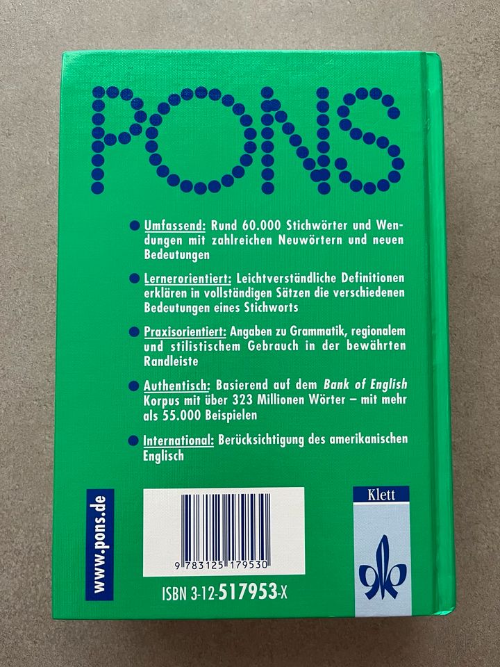 PONS Learner‘s Dictionary Englisch in Duisburg