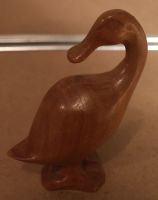 ✿✿✿ kleine Holzfigur Glücksente Ente Gans Schwan Duck Holz Ahorn Baden-Württemberg - Mannheim Vorschau