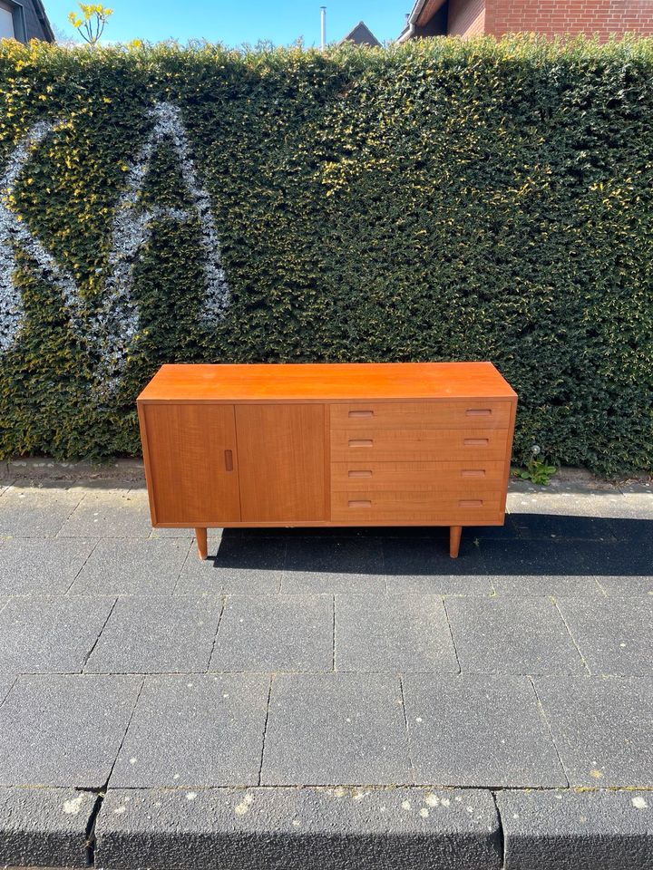 ◤ sideboard von poul dogvad hundevad 1960er Teakholz lowboard Vintage Design mid Century Schrank Dänisch Kommode 50er 60er 70er Retro Teak Holz anrichte Buffet Danish Schubladenkommode in Berlin