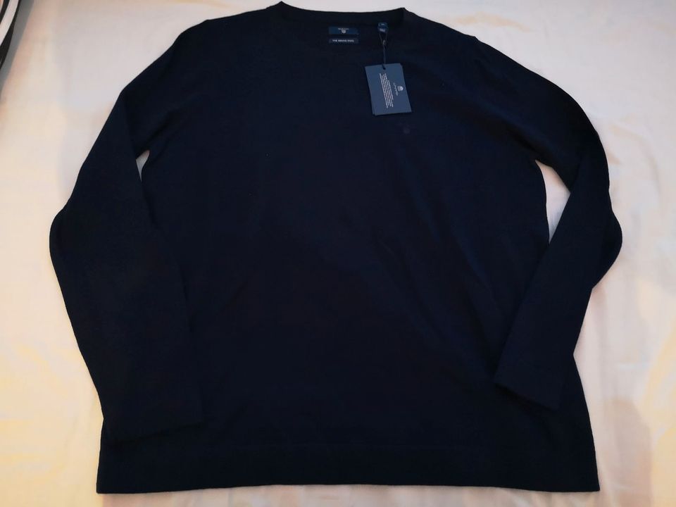 neuer dunkelblauer Pulli GANT Gr. XL 42 Merino Wool eher Gr. 44 in Meerbusch