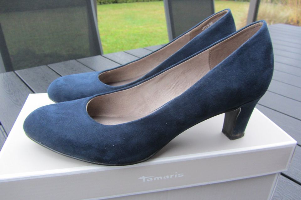 Tamaris Damenpumps - blau-navy-Vegan Gr. 39 in Osterholz-Scharmbeck