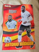 2 x DIN A3 POSTER Antonio Rüdiger DFB Deutschland EM 2024 Fußball Nordrhein-Westfalen - Solingen Vorschau