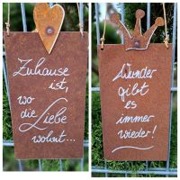 Rostschilder mit Spruch, Dekoration Haus und Garten, Geschenk Bayern - Gundelfingen a. d. Donau Vorschau